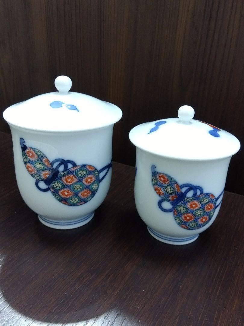 Amazon.co.jp: 酒井田柿右衛門 夫婦湯呑 箱無し : ホーム＆キッチン 