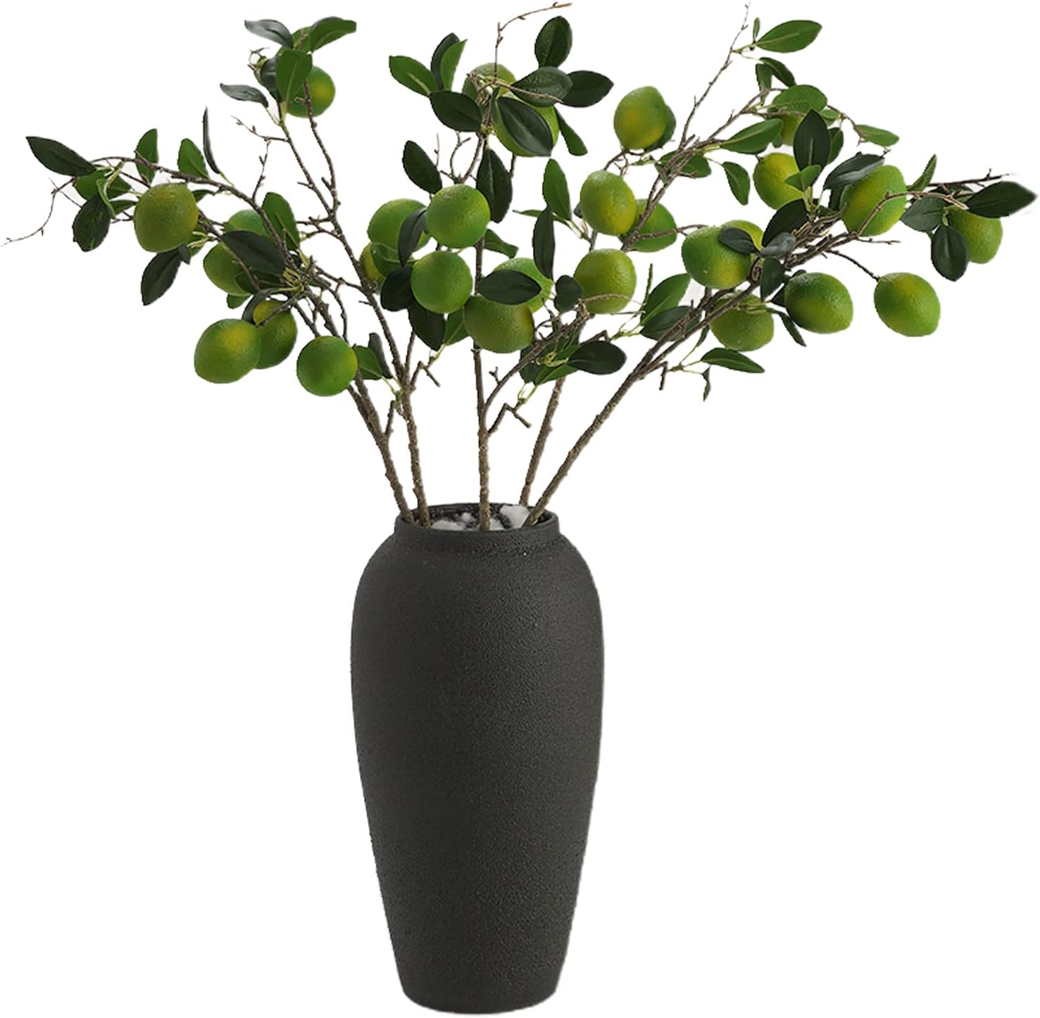 3 Pcs Artificial Limes Branches 31.5 Inch Simulation Limes Bouquet Greenery Plants Artificial Fruit Branch for Home Garden Wedding Party Decoration Green