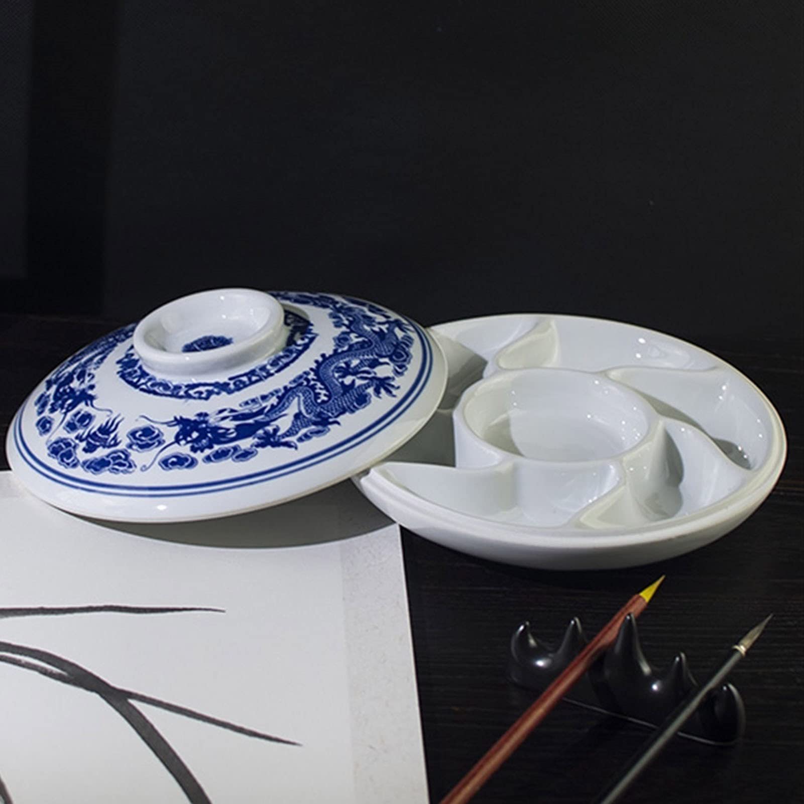 Wielofunkcyjna paleta malarstwa ceramicznego, paleta akwarelowa, paleta porcelana, do akwareli, gwaszu, oleju, tempery