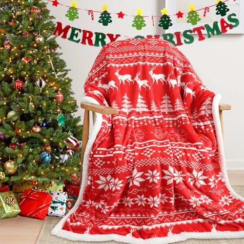 Homcomodar Weihnachtsdecke Kuscheldecke Flauschig Fleecedecke...