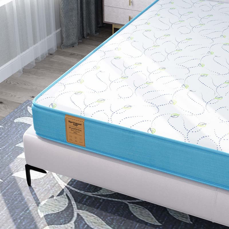 Image of Springwel Easy PureOrtho Balance Pro 6 inch Queen Size Mattress (Size- 78x60x6 inches)