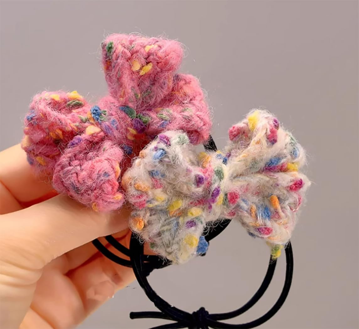 Nastro di raso colorato con punto ondulato, larghezza 2 cm, per regali, 10 yards, in lana colorata a pois per lavorare a maglia di graziose fasce per capelli, cappelli a maglia (2#)