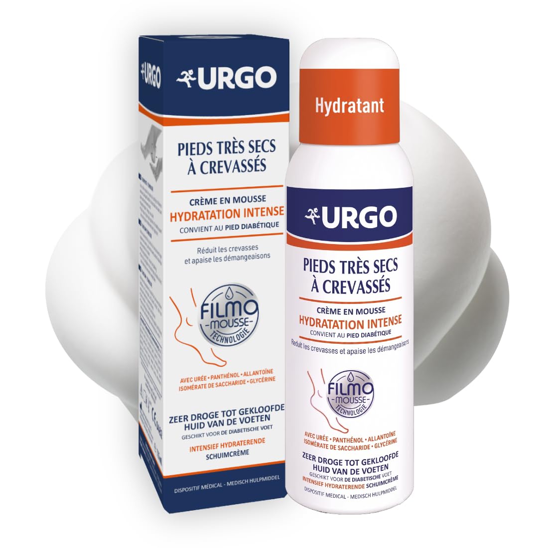 Urgo Filmomousse Intense Hydration Very Dry to Cracked Feet 125 ml