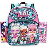 LOL Surprise Mini Backpack for Girls Set - Bundle with 12" Small Backpack, Stickers, and More | LOL Surprise Mini School Bag for Kids, Toddlers, Girls