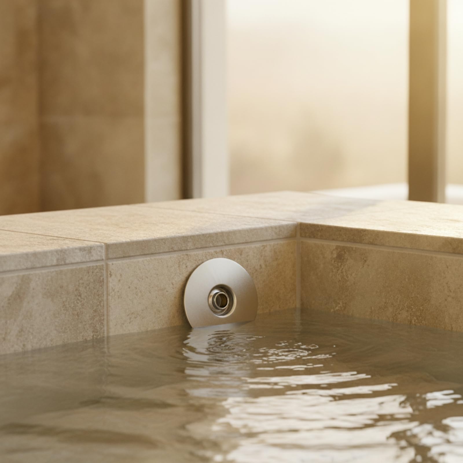 rockible Buse Refoulement avec Rotule Orientable INOX Buse Piscine avec Tête Orientable Plat pour Spa, 1,5 Pouces