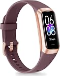 Fitness Tracker avec fréquence cardiaque 24/7, Blood Pressure Blood Oxygen Sleep Monitor, Compteur Step avec 1,10'' AMOLED Écran de couleur, IP68 Suivi d'activité imperméable, Pedomètre de montres intelligentes pour les femmes hommes