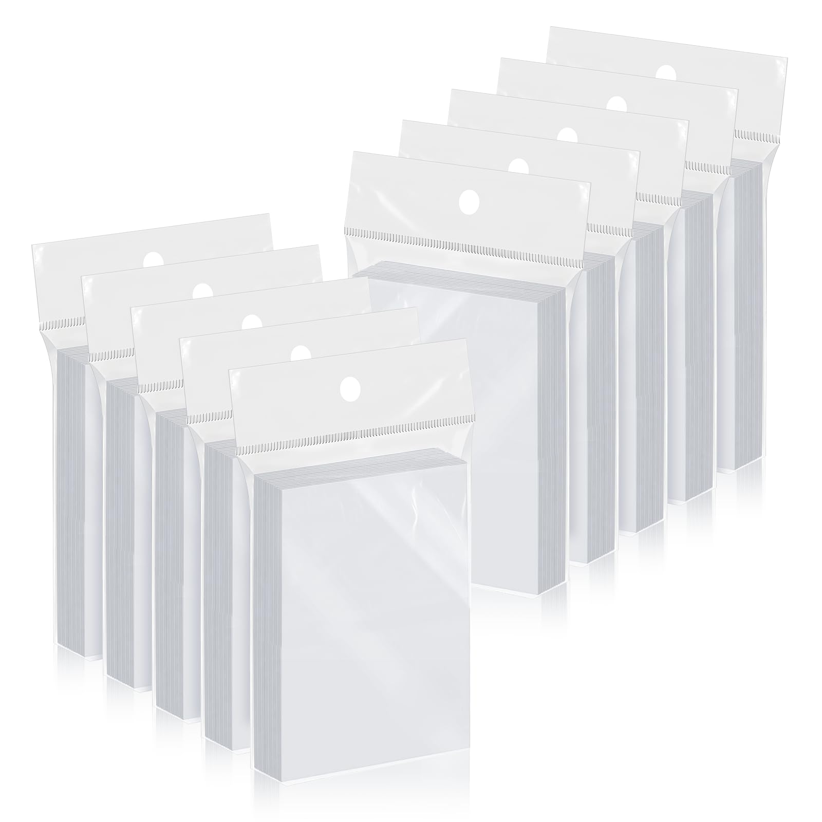 Wcakby 1000 Stück Premium Soft Folienhüllen für Sammelkarten - 66 x 91 mm, Ultra Klar, S?urefrei - Perfekt für MTG, Sportkarten & Trading Cards