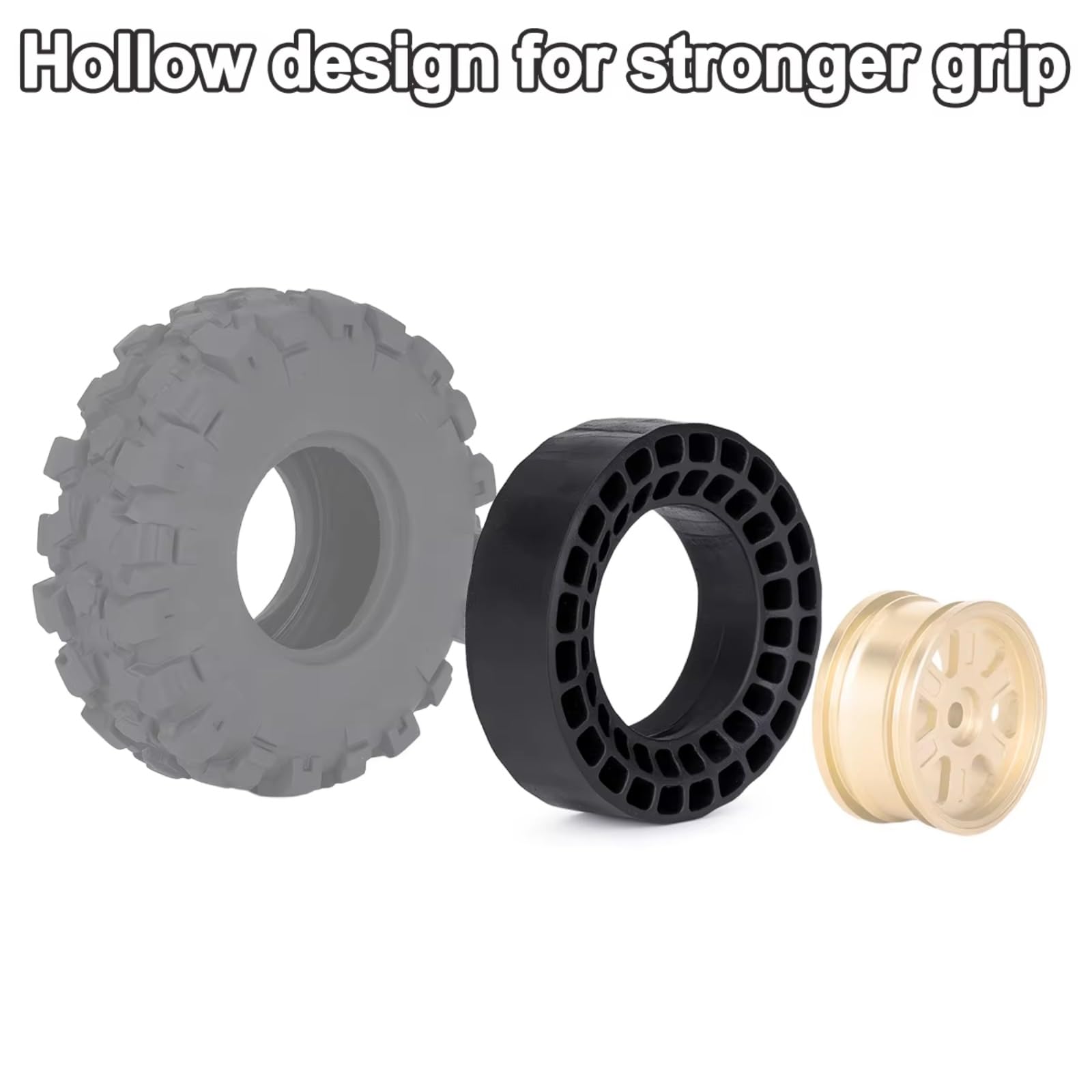 Neumáticos con Inserciones Espuma para Axial SCX30 para Bronco RC