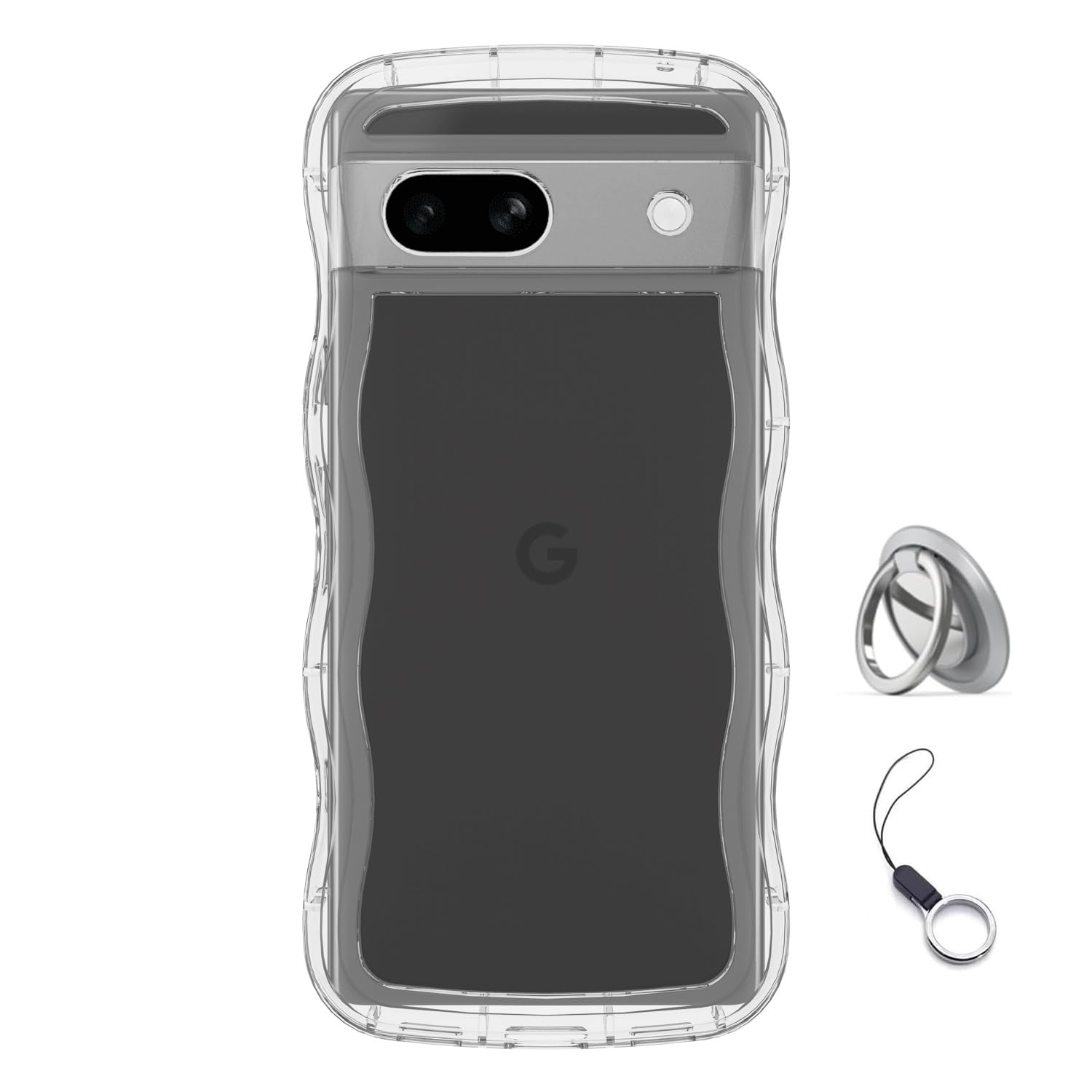 Google Google Pixel 7 ケース リング クリア 透明 TP Pixel 7 ケース 