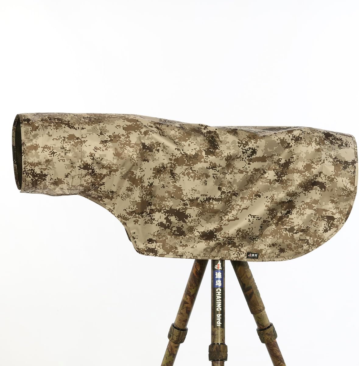 CHASING BIRDS Camouflage Waterproof Opaque Anti-UV Rain Covers Raincoat for Camera and Lens Compatible with Canon Sony Nikon Sigma Tamron Fujifilm Olympus 300/400/500/600/800mm (Forest, L)
