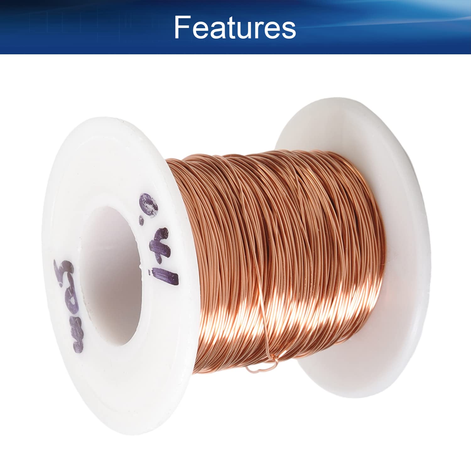 Heyiarbeit Magnet Wire - 164ft 25 AWG Enamel Copper Wire -3