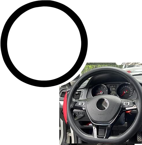 Paquete de 1 funda para volante de automóvil en forma de D, protector de volante, producto antideslizante para interior de automóvil de 14.9