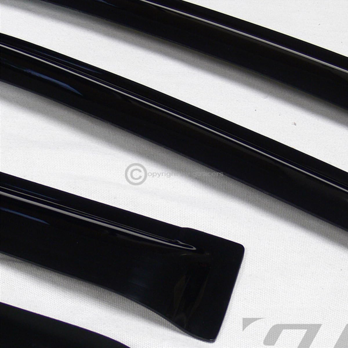 R&L Racing RAIN/Wind Guard Deflector Window Visor V2 Compatible with 2001-2005 Civic 4D 4DR 4 Door