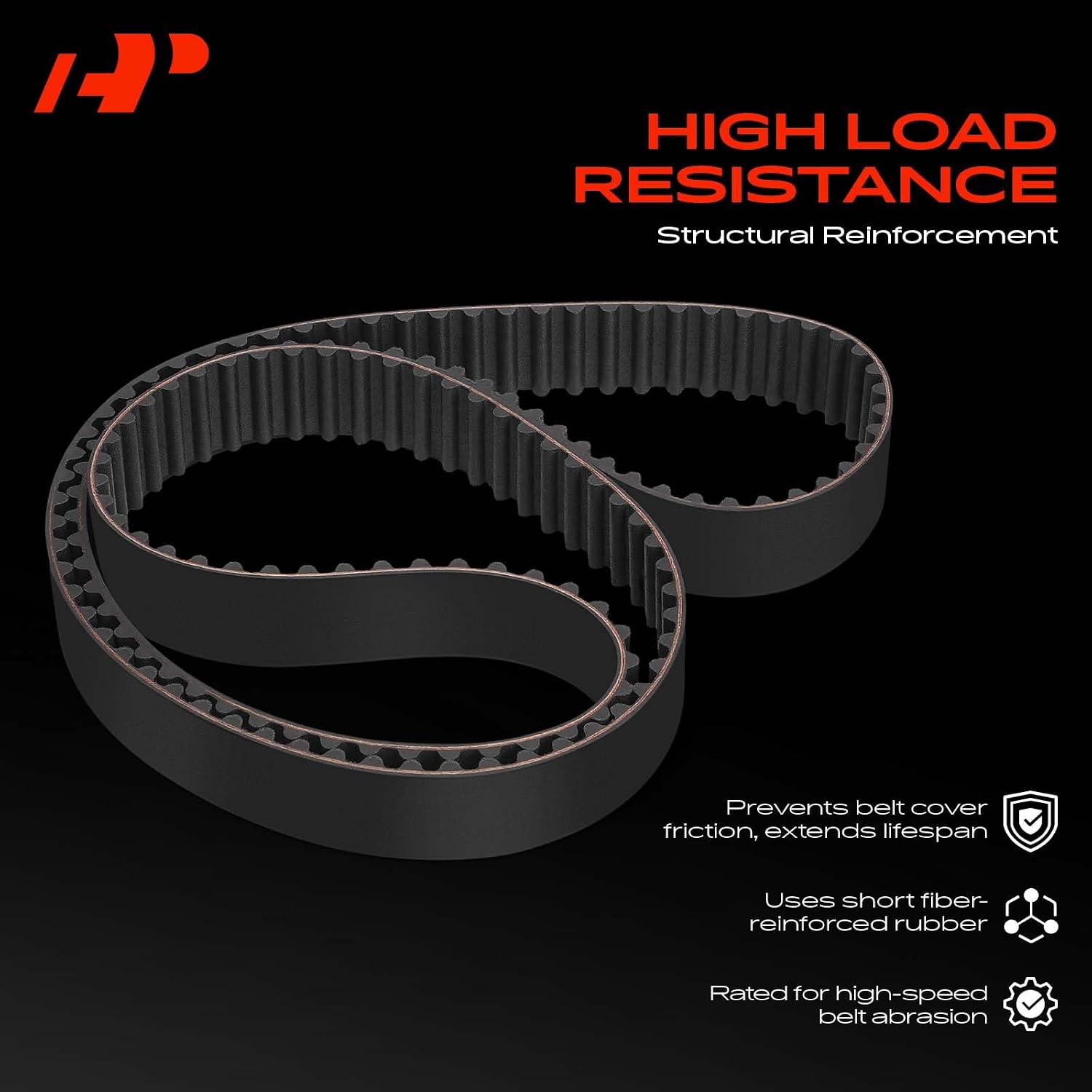 A-Premium Engine Timing Belt Compatible with Dodge Avenger Neon 1995-1999 & Chrysler Sebring 1995-1999 & Mitsubishi Eclipse 1995-1999 & Eagle Talon 1995-1998 & Plymouth Neon 1995-1999, 2.0L