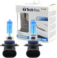 PAR LAMPADAS SUPER BRANCAS 9005 (HB3) 8500K 60W TECH ONE 12V