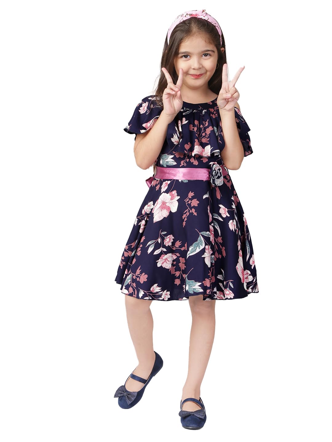 Naughty Ninos Girls Knee Length Dress Naughty Ninos Girls Knee Length Dress