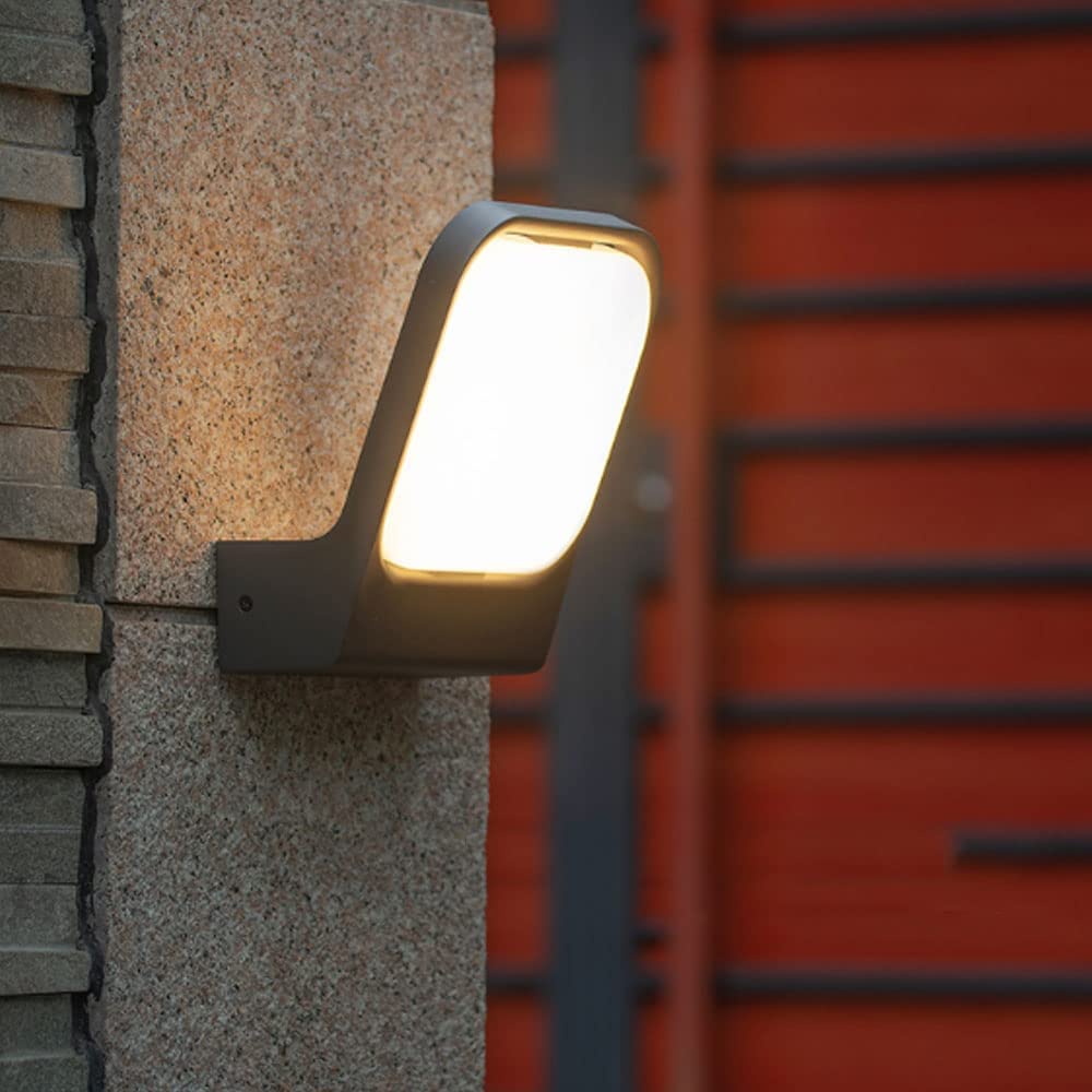 Applique Murale Extérieure Applique Murale 20W, Lumière LED Extérieure en Aluminium, Applique Extérieure Étanche IP65 pour Porte D'entrée, Patio, Terrasse, Couloir, Garage, Porche