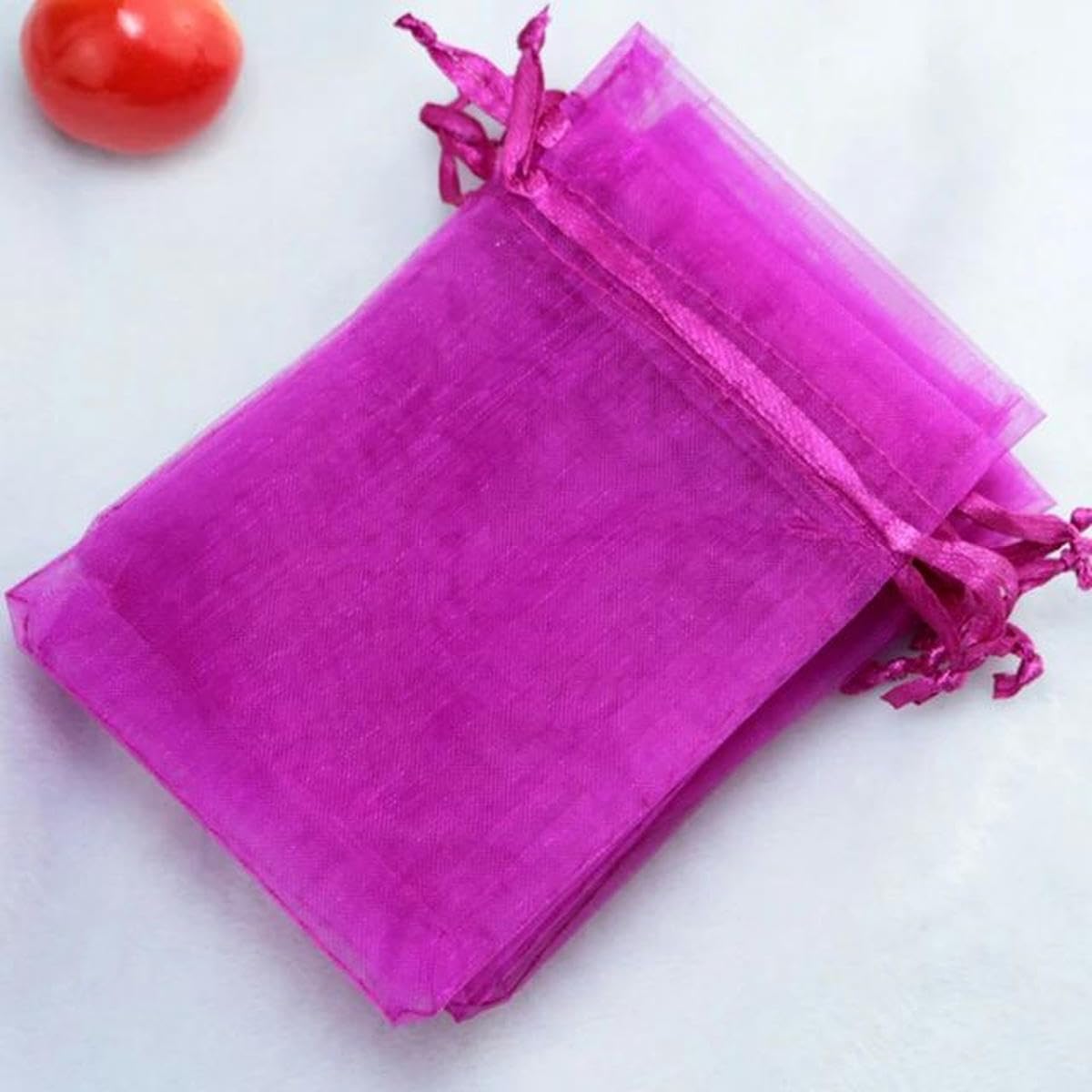 Bolsas para Caramelos, 50 Bolsas de Organza con cordón 5 x 7/7 9 cm, for bisutería, Dulces y Bodas
