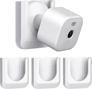 Blink Mini 2 No Drill Wall Mount Bracket for Blink Mini 2/Blink Outdoor 4/Blink Indoor Camera,No Screw Adhesive Blink Camera Mount for Blink Indoor Outdoor Camera 3Pack Camera Not Included,White