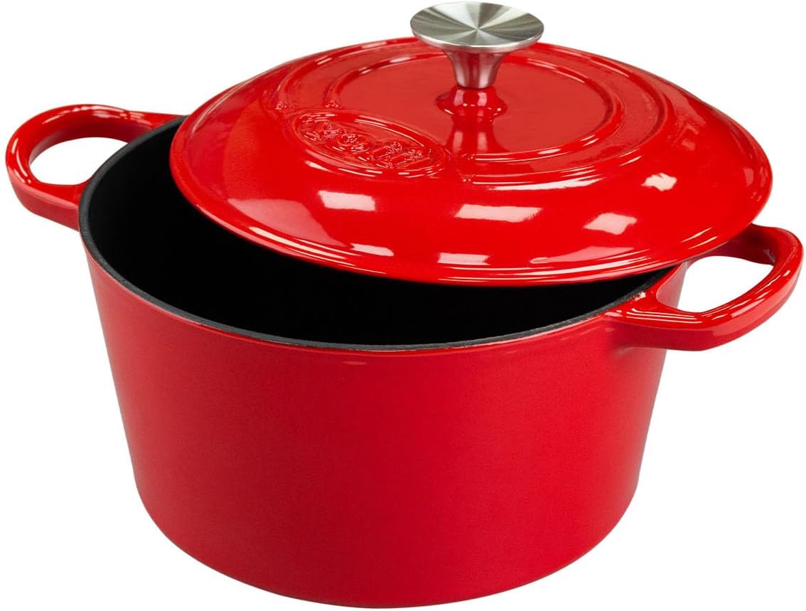 AILIBOO Enameled Cast Iron Dutch Oven 4 Qt Dutch Oven Pot