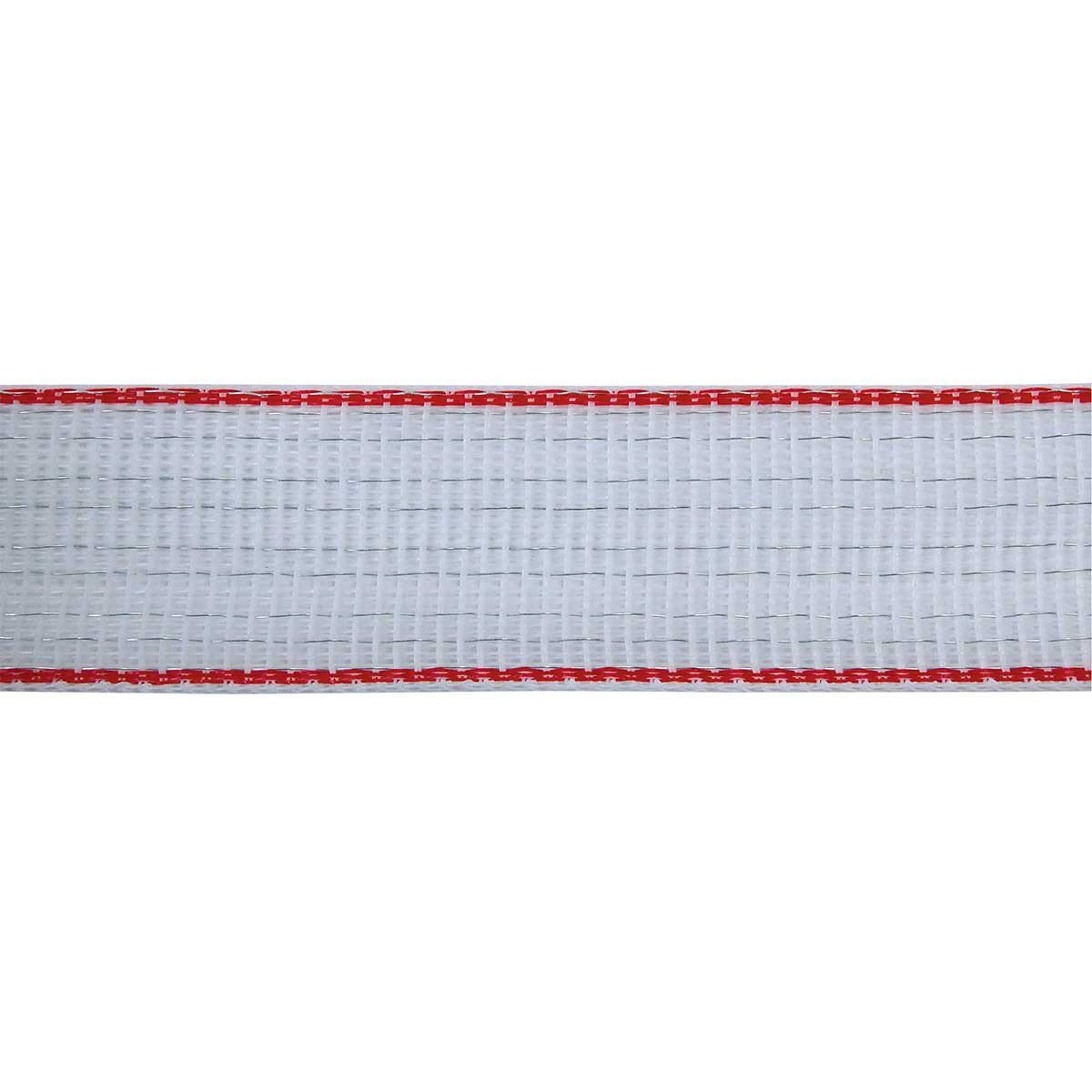 AKO Weidezaunband TopLine Plus (weiß/rot, 400 m Länge, 20 mm breit, TriCOND Leitermaterial, Tierzaun, Zubehör Weidetiere, Tierzubehör) 449550