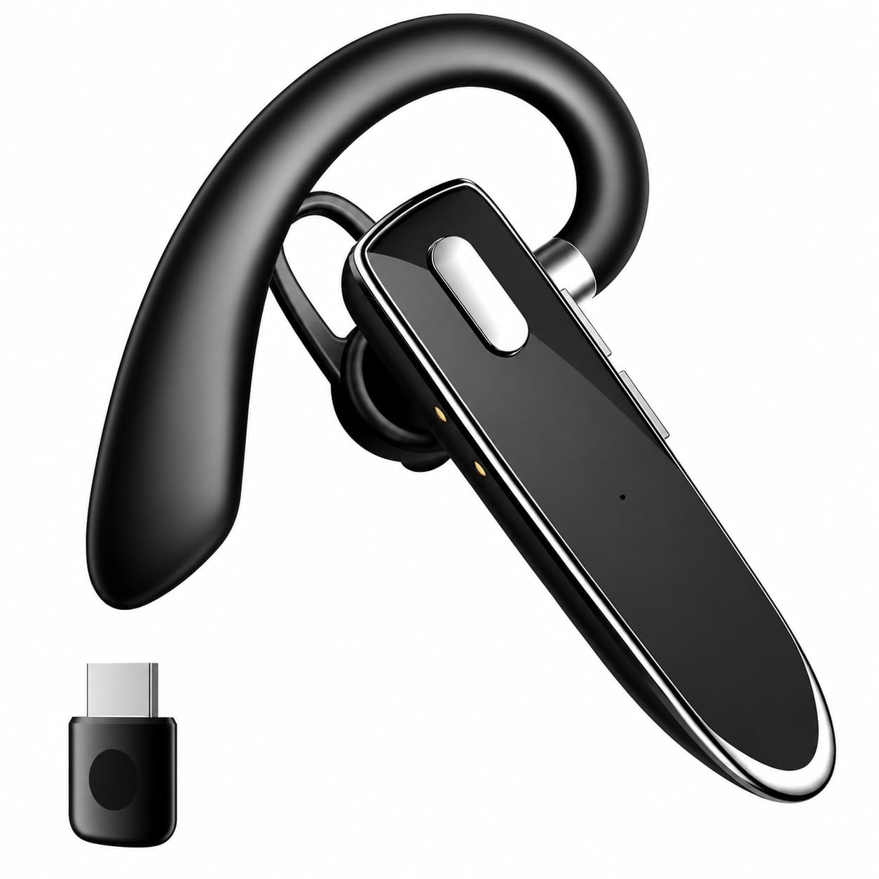 Bluetooth Earpiece V6.1,Single-Ear Bluetooth Headset with USB Dongle,Wireless Headset with Microphone-picture-18