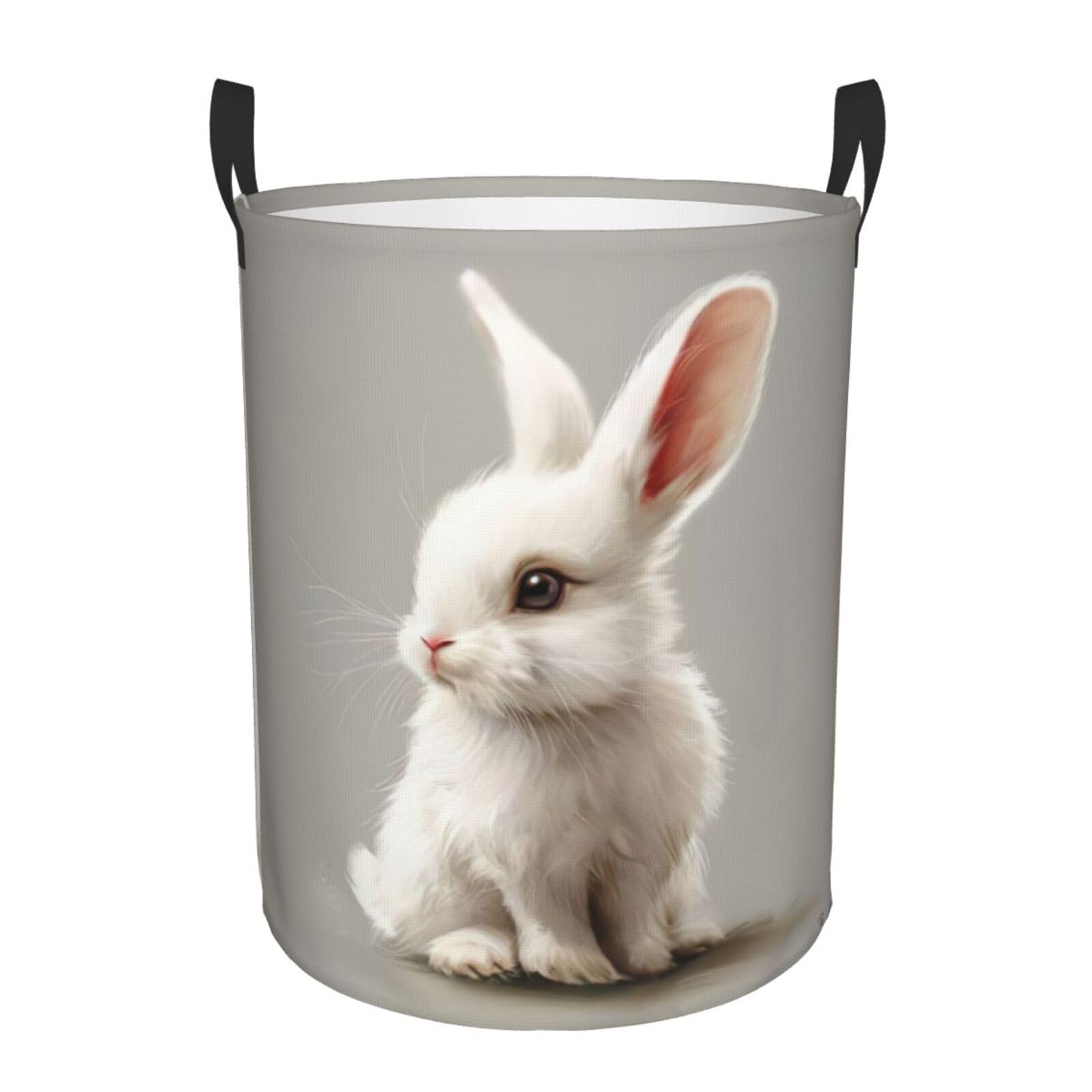 Panier à linge haut imprimé lapin grand format pour trier les vêtements