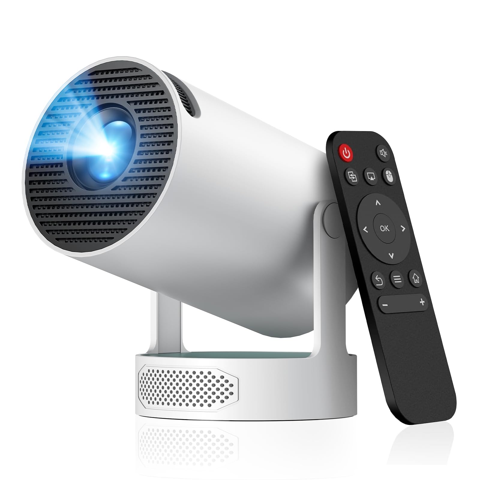 Mini Projector with Bluetooth and WiFi, Upgraded 200 ANSI Lumens Portable Projector 4K, Auto Focus/Keystone view 8
