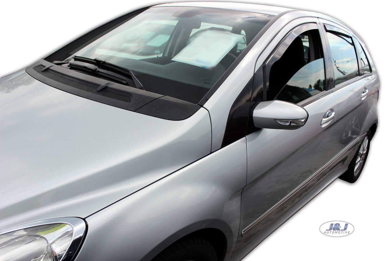 J&J AUTOMOTIVE Windabweiser für Mercedes B Klasse W245 5-Türer 2005-2011 4tlg Heko Getönt Dunkel