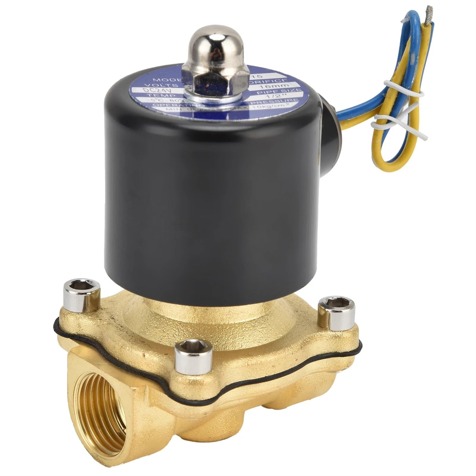 Normally Closed Electric Solenoid Valve 2W‑160‑15 Brass for Water Air