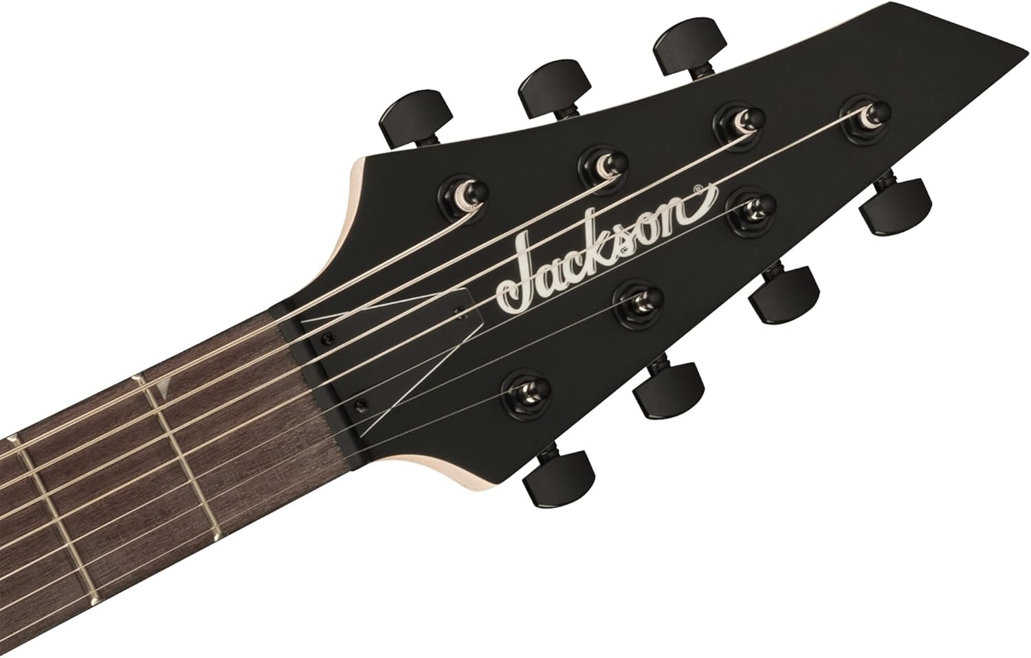 Jackson JS Series King V JS22-7 KV HT 7-String Electric Guitar - Satin Black Bundle with Cable, Tuner, Strap, Picks, and Austin Bazaar Guitar DVD