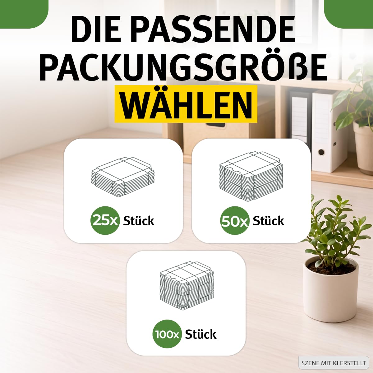 100 cartons Maxibrief, blanc, taille et quantité au choix, carton d'expédition, marchandises, envoi de livres, carton postal, Poste DHL Hermes DPD GLS UPS (240 x 160 x 50 mm, blanc)