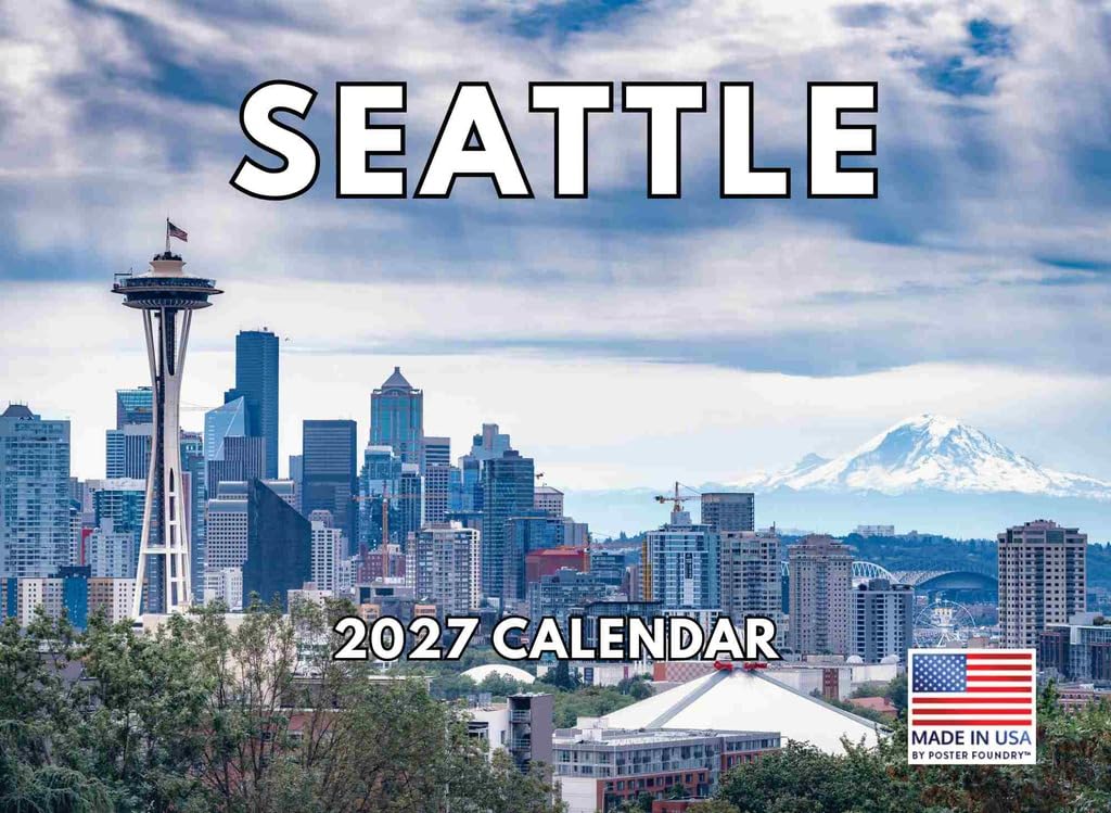 Seattle WA Washington State Calendar 2025 Monthly Wall โ image 1