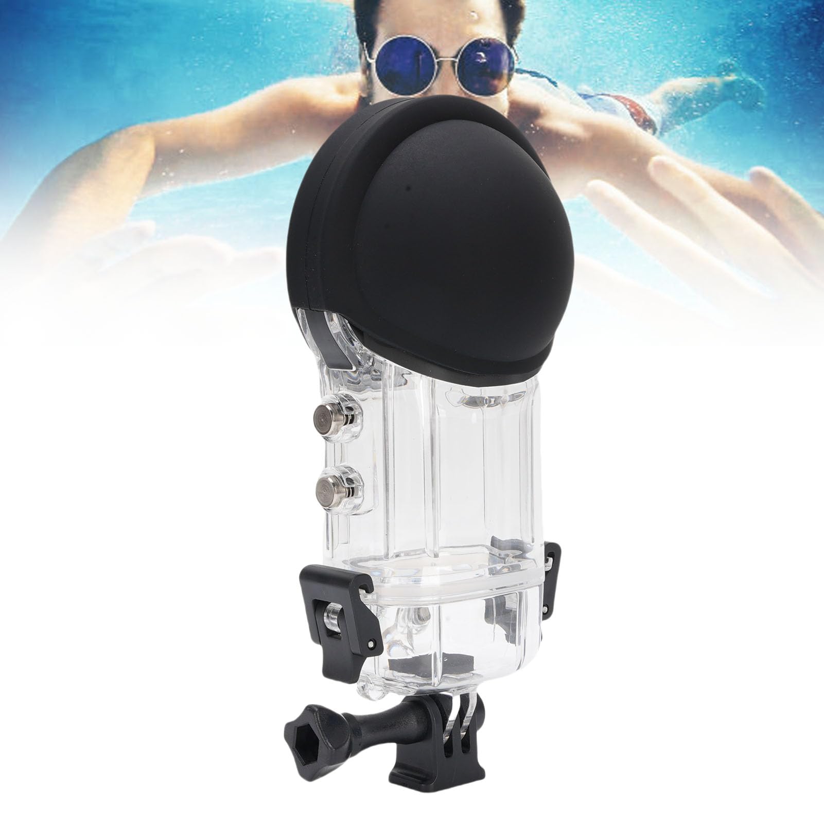 Yctze Futerał do Nurkowania na kamerę Akcji, Obudowa Podwodna 50 M do 360 X5 z Adapterem Wspornika i Zapobieganiem Mgle, Idealna Nurkowania, Surfingu i Snorkelingu