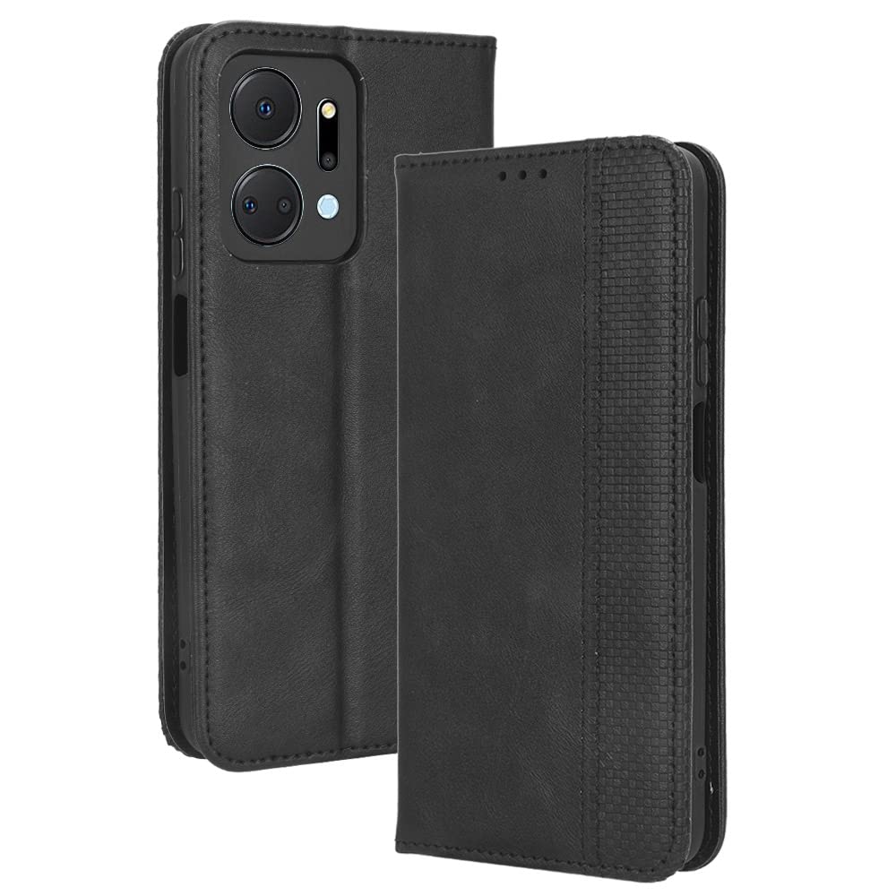 WOBURN Custodia Con Farfalla Per Honor X7a – Portafoglio Flip In PU Con Supporto (Oro Rosa) - 2