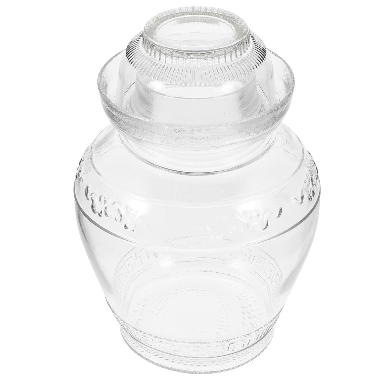 Holibanna Vorratsglas aus Hitzebeständigem Glas Großes Einmachglas für Gemüse mit Luftdichtem Deckel Geeignet für Restaurantlagerung Zufälliger Stil