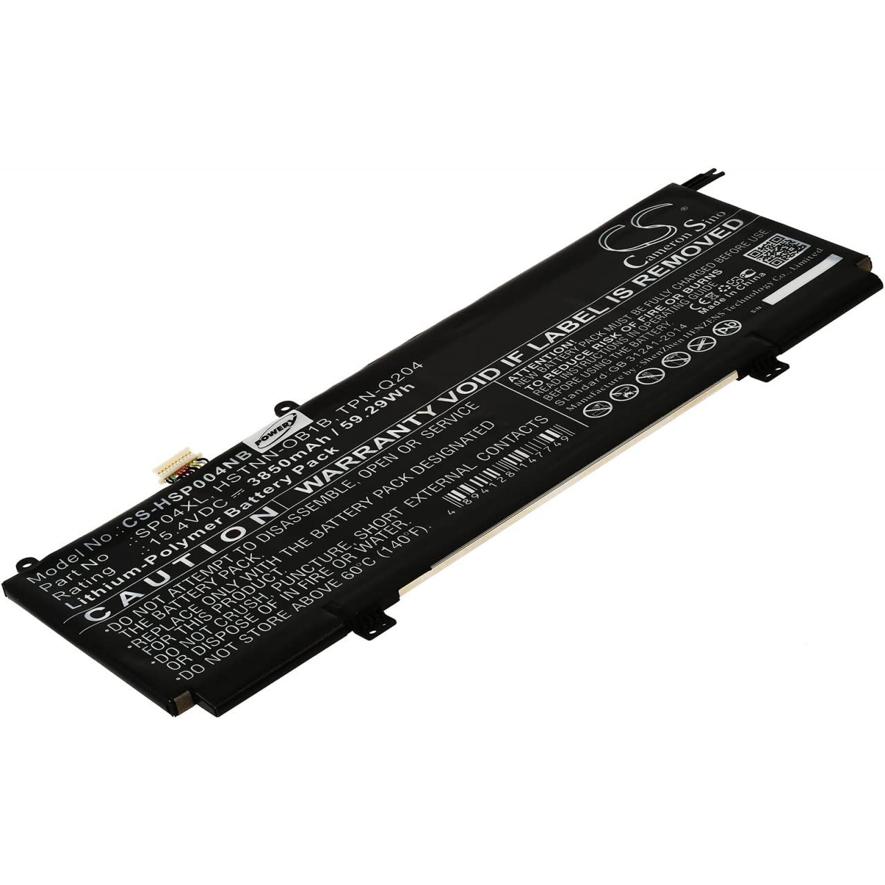 Powery Batería Compatible con HP Modelo L28764-005, 15,4V, Li-Polymer