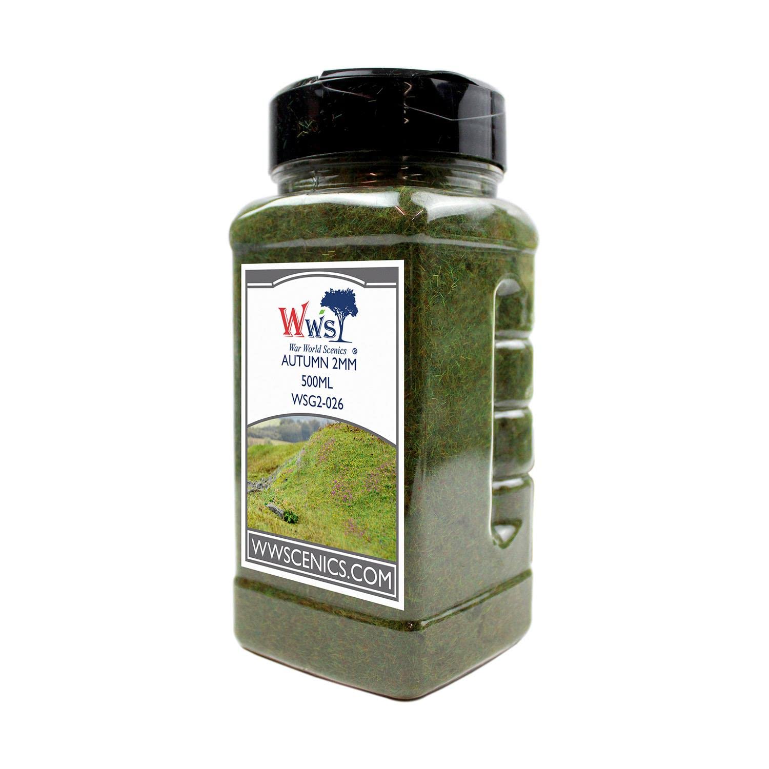WWS War World Scenics WWScenics | 2mm Autunno Erba Statica | 500ml Can | WSG2-026 | Materiale Realistico Modello Scenario