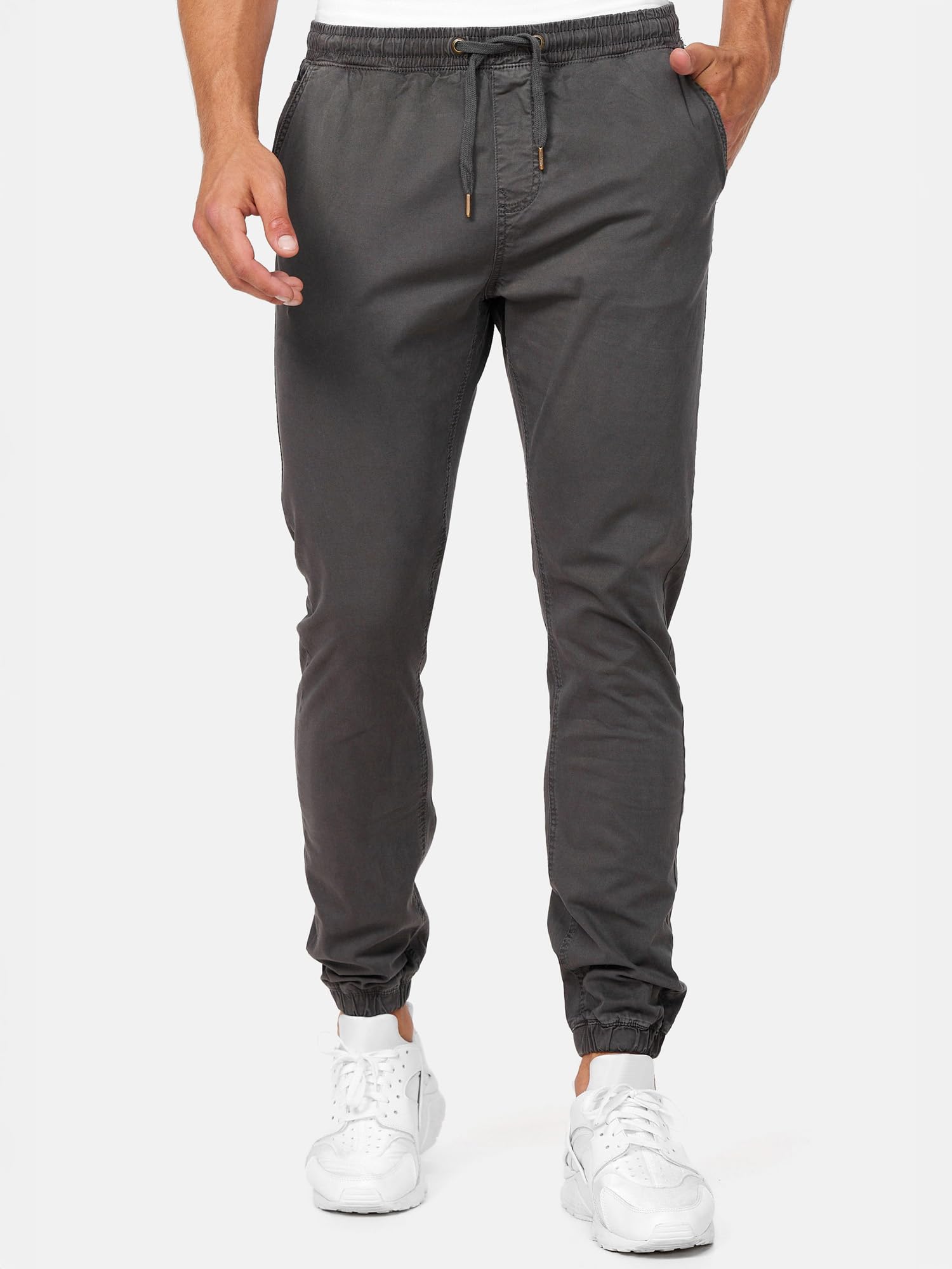 Indicode Uomini Fields Pants | Pantaloni in Tessuto con 4 Tasche