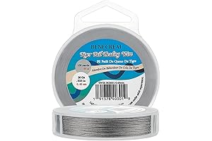 BENECREAT Tiger Tail Beading Wire for Jewelry Crafting