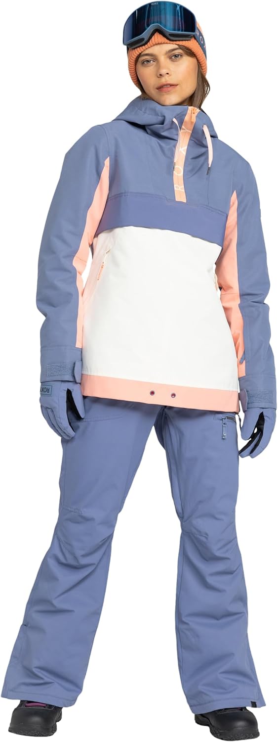 Roxy Women's Nadia Ski Pant – 10K Waterproof, Insulated, PFAS-Free, Adjustable Waist & Snow Gaiters