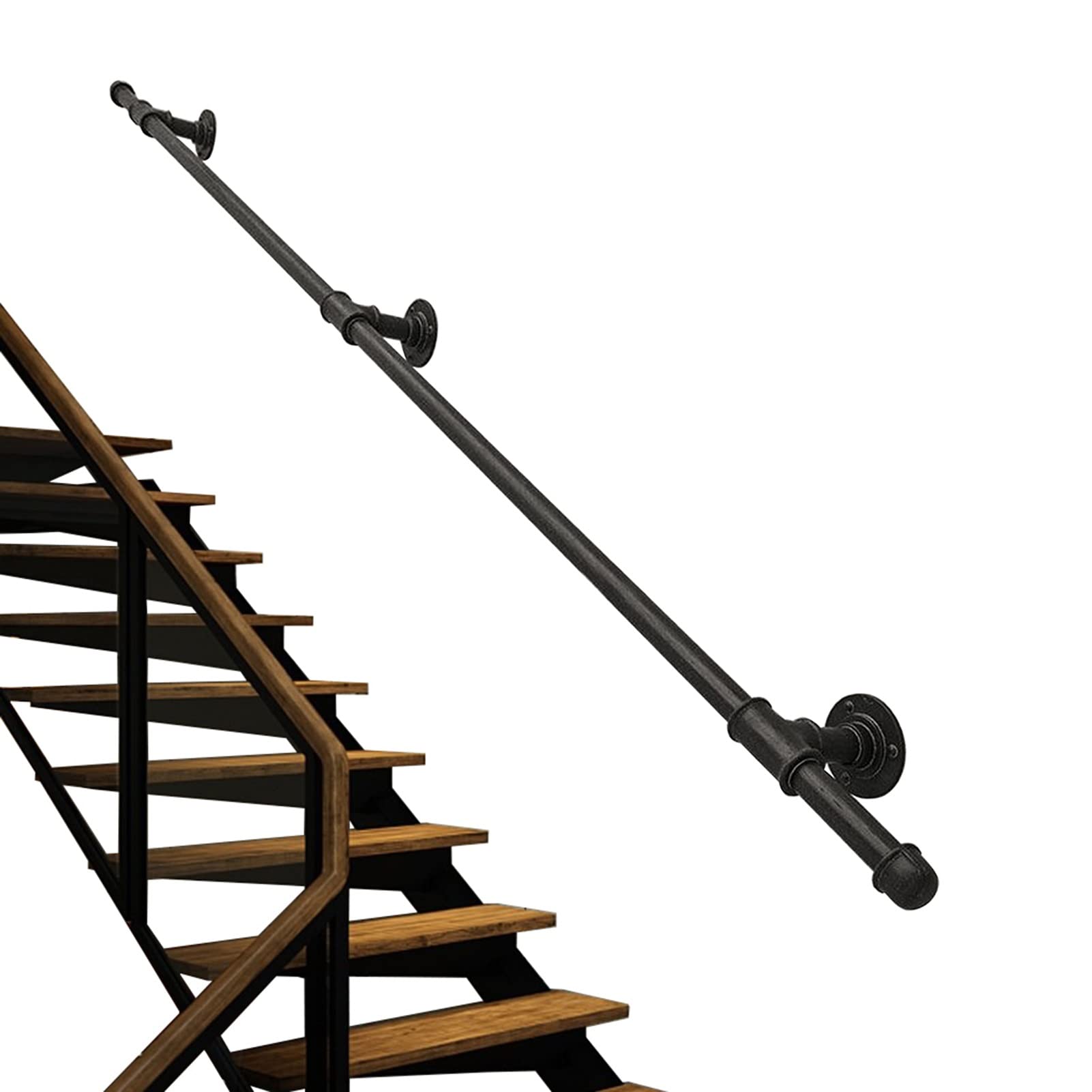 Hand Railing Rustic Industrial Rustic Loft Railing Loft House🏠 🔥💯Interior Design