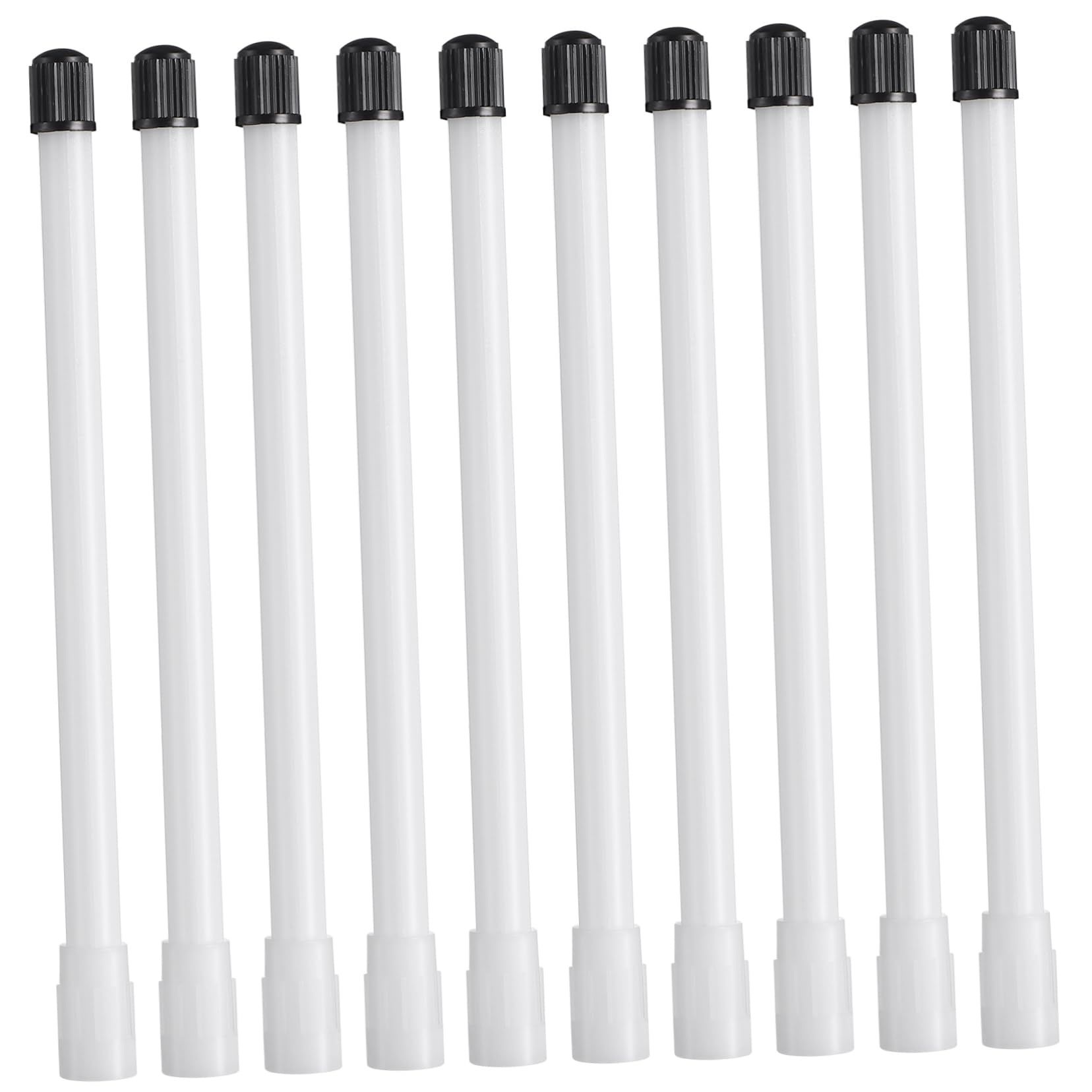 Holibanna 10pcs Plastic Valve Stem Extender Rods for Easy Inflation of Electric Scooters and Vehicles Durable Tire Valve Extension Nozzles for Quick Tire Inflation