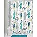 Produktbild iDesign Novelty EVA/PEVA farbenfroher Badewannenvorhang, Duschvorhang mit Kaktus-Motiv, Grün Multi, Polyester, 182.88 x 182.88 x 0.25, 1 Einheiten