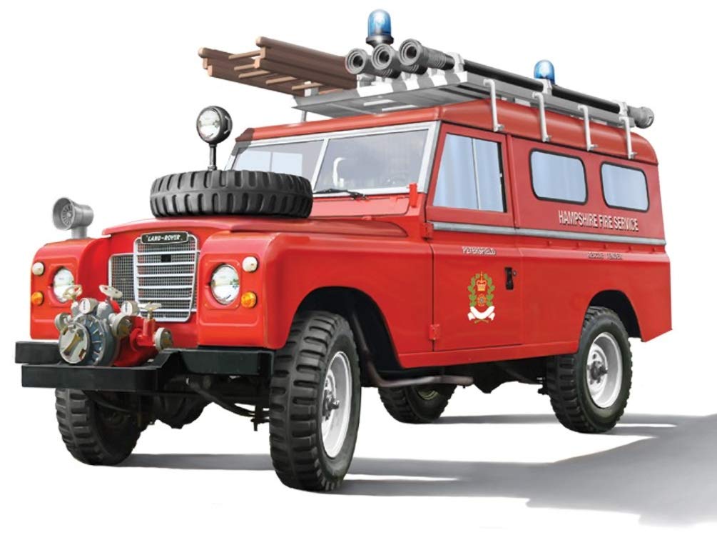 Italeri 3660 Land Rover Fire Truck Scala 1:24, modellismo, Model Kit, Automobili, plastica, Pompieri