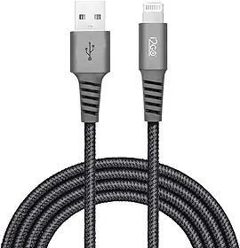 Cabo Iphone/Cabo Lightning I2GO Certificado MFi 2m 2,4A Nylon Trançado Chumbo - I2GO PRO