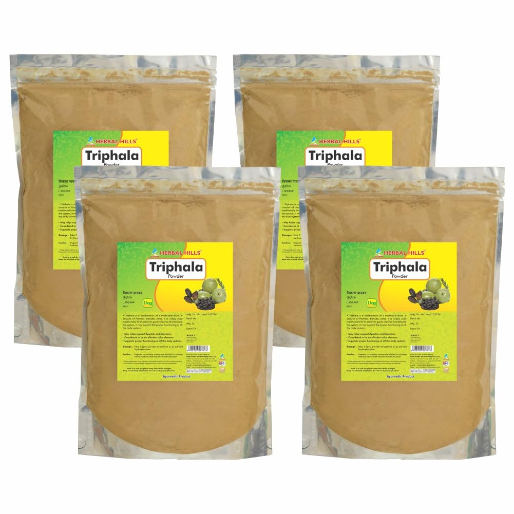 Herbal Hills Triphala Powder (1 Kg Pack of 4) (B079VHW5GT) Amazon Price History, Amazon Price Tracker