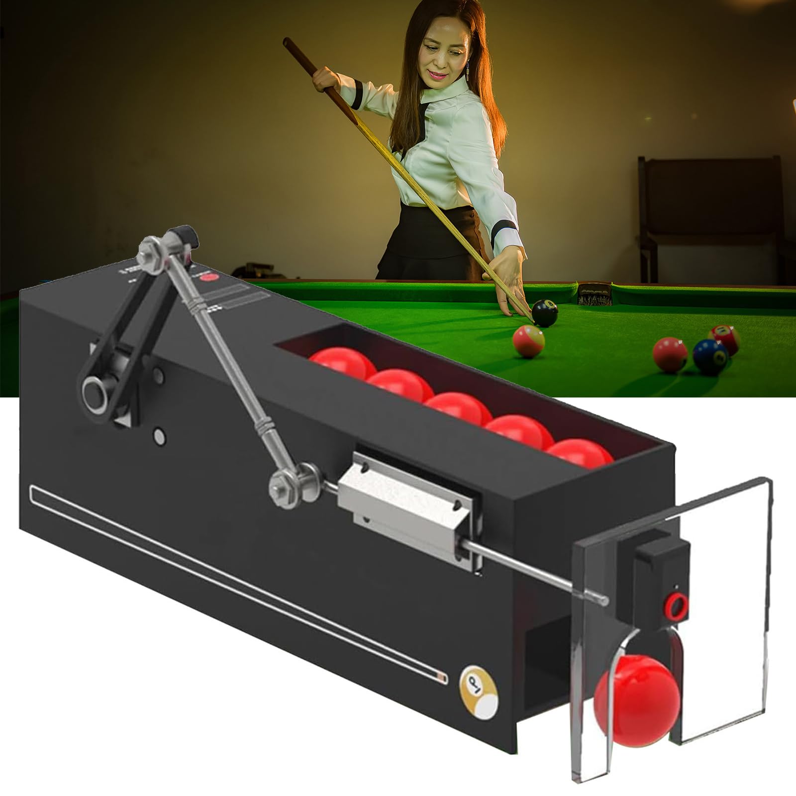 Eiwitany Automatic Snooker Trainer & Billiards Ball Server -Real-Time Tracking, for Enhancing Skills in Billiard & Snooker Games!