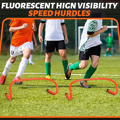 wettarn 10 pcs speed agility training hurdles detachable durable hurdle agility plyometric and all purpose speed training equipment for athletes soccer basketball