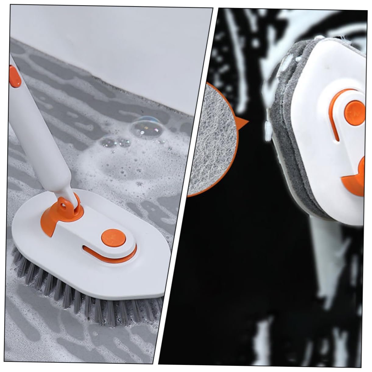Cepillo De Suelo Multifuncional Mango Extensible para Limpiar Bañeras Azulejos y Esquinas De Cocina Cepillo De Limpieza para Baño y Manchas De Agua